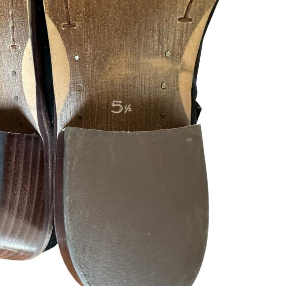 Sam Edelman Women's Petty Black Suede Bootie Side Zip - Size 5.5 - Picture 9 of 9